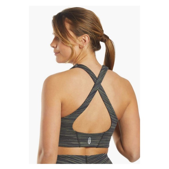 ⭐️Free People Movement Women’s Strut Bra Black Combo Women’s Size X-Small - Picture 4 of 5